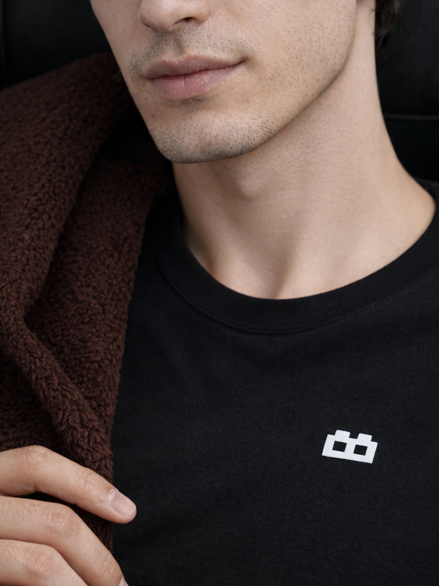 Boxy Crew Men's 100% Cotton Regular Fit Solid Round Neck T-Shirt | Double Bio-Washed | Half Sleeve Casual Plain Tee | 180 GSM Breathable Soft Touch Everyday Wear | Black | Made in India – product image 10