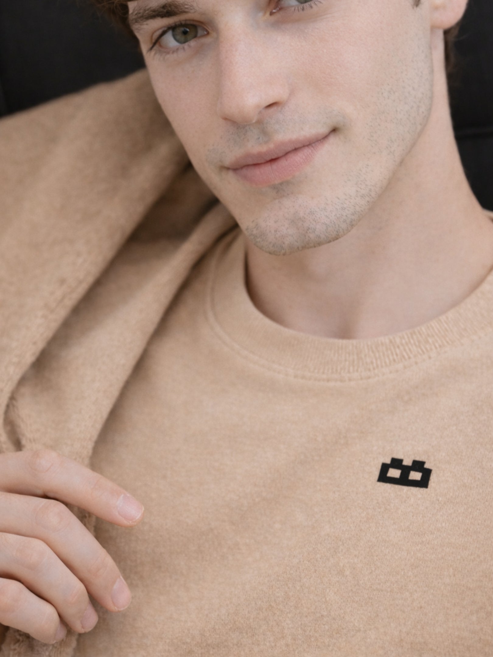 Boxy Crew Men's 100% Cotton Regular Fit Solid Round Neck T-Shirt | Double Bio-Washed | Half Sleeve Casual Plain Tee | 180 GSM Breathable Soft Touch Everyday Wear | Beige | Made in India – product image 10